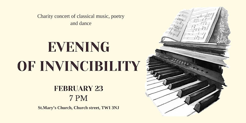 23rd Feb, 7pm: Ukrainian music, poetry and dance at St Mary’s Church, Twickenham